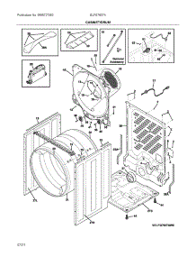 Cabinet / Drum parts for Electrolux Dryer ELFG7637AT0 from AppliancePartsPros.com