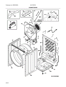 Cabinet / Drum parts for Electrolux Dryer ELFG7637BW0 from AppliancePartsPros.com