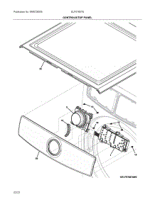 Controls / Top Panel parts for Electrolux Dryer ELFG7637BW0 from AppliancePartsPros.com