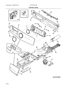 Control Panel parts for Electrolux Washer ELFW7337AW0 from AppliancePartsPros.com