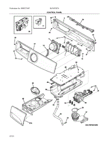 Control Panel parts for Electrolux Washer ELFW7537AW0 from AppliancePartsPros.com