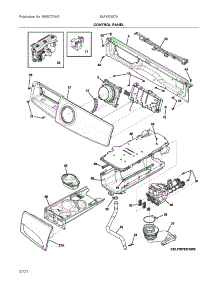 Control Panel parts for Electrolux Washer ELFW7637AT0 from AppliancePartsPros.com