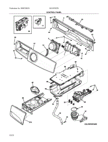 Control Panel parts for Electrolux Washer ELFW7637BW0 from AppliancePartsPros.com