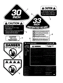 Decals parts for Snapper Front-Engine Lawn Tractor ELT140H33DBV from AppliancePartsPros.com