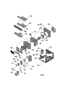 Chassis parts for Friedrich Room Air Conditioner EM18L34-A from AppliancePartsPros.com