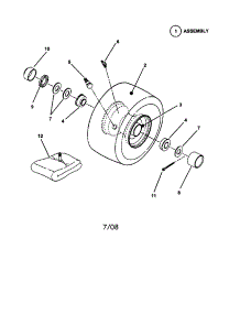 Wheels-Front parts for Snapper Rear-Engine Riding Mower EM250819BE from AppliancePartsPros.com