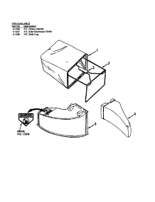 Discharge Components parts for Snapper Gas Walk-Behind Mower EMLP21601 from AppliancePartsPros.com