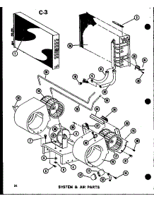 System & Air Parts (Epcg4213-1B / P67470-4C) (Epcg4815-1B / P67470-5C) (Epcg4815-1B / P67470-7C) (Epcg6017-1B / P67470-6C) (Epcg6017-3B / P67470-8C) parts for Amana Central Air Conditioner EPCG4212-1B/P67470-9C from AppliancePartsPros.com