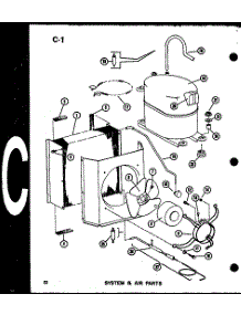 System & Air Parts (Epcg4213-1B / P67470-4C) (Epcg4815-1B / P67470-5C) (Epcg4815-1B / P67470-7C) (Epcg6017-1B / P67470-6C) (Epcg6017-3B / P67470-8C) parts for Amana Central Air Conditioner EPCG4815-1B/P67470-5C from AppliancePartsPros.com