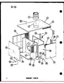 Cabinet Parts (Epcg2408-1C / P67470-14C) (Epcg3010-1C / P67470-15C) (Epcg3612-1C / P67470-16C) parts for Amana Central Air Conditioner EPCG6012-3C/P67470-26C from AppliancePartsPros.com