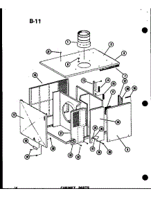 Cabinet Parts (Epcg4213-1B / P67470-4C) (Epcg4815-1B / P67470-5C) (Epcg4815-1B / P67470-7C) (Epcg6017-1B / P67470-6C) (Epcg6017-3B / P67470-8C) parts for Amana Central Air Conditioner EPCG6017-3B/P67470-8C from AppliancePartsPros.com