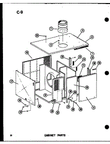 Cabinet Parts (Epcg4212-1B / P67470-9C) (Epcg4812-1B / P67470-10C) (Epcg4812-3B / P67470-12C) (Epcg6012-1B / P67470-11C) (Epcg6012-3B / P67470-13C) parts for Amana Central Air Conditioner EPCG6017-3B/P67470-8C from AppliancePartsPros.com