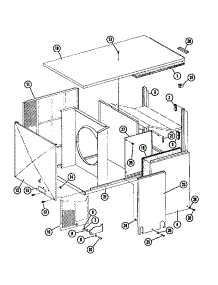 Cabinet parts for Amana Furnace EPH02400-1A/P67220-1C from AppliancePartsPros.com