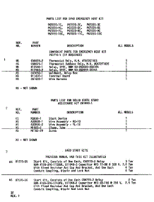 Parts List-Text parts for Amana Furnace EPH02400-1B/P67220-10C from AppliancePartsPros.com