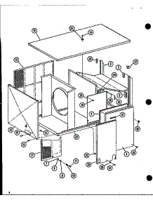 Cabinet Assembly parts for Amana Furnace EPHR48003A/P9914903C from AppliancePartsPros.com