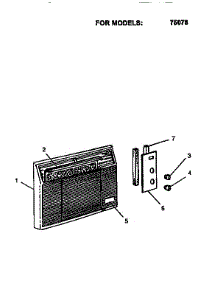 Decorative Front Assemblies parts for Emerson Central Air Conditioner EQK8GC72 from AppliancePartsPros.com