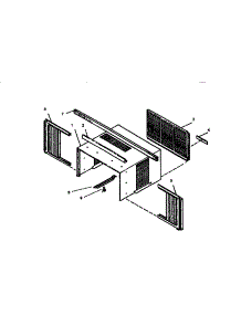 Exterior parts for Emerson Central Air Conditioner EQK8GC72 from AppliancePartsPros.com