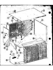 Condenser And Cabinet Parts (Ercq24-001A / P55420-3C) (Ercq30-001A / P55420-4C) (Ercq36-001A / P55420-5C) (Ercq42-001A / P55420-6C) parts for Amana Central Air Conditioner ERCQ42-001A/P55420-6C from AppliancePartsPros.com