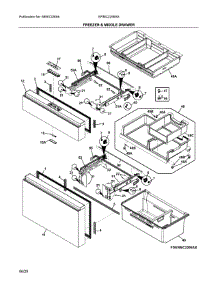 Freezer & Middle Drawer parts for Electrolux Bottom-Mount Refrigerator ERMC2295AS from AppliancePartsPros.com