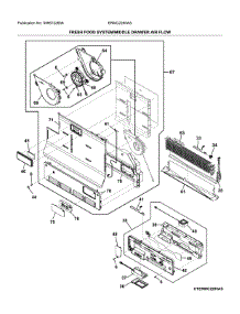 Fresh Food System / Middle Drawer Air Flow parts for Electrolux Bottom-Mount Refrigerator ERMC2295AS from AppliancePartsPros.com