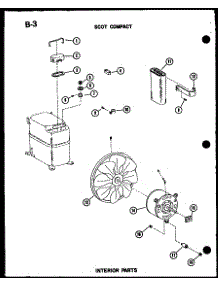 Interior Parts (Es7-2Ms / P54974-45R) (Es9-2Ms / P54974-46R) (Es11-2Ams / P54974-47R) (Es12-2Ms / P54974-48R) parts for Amana Room Air Conditioner ES-108-2S/P67231-14R from AppliancePartsPros.com
