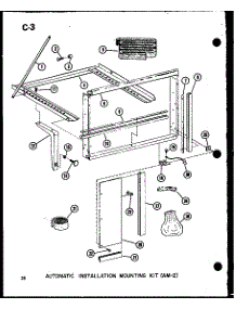 Automatic Installation Mounting Kit (Am-2) (Es-108-2S / P67231-14R) parts for Amana Room Air Conditioner ES-108-2S/P67231-14R from AppliancePartsPros.com