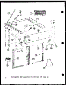 Automatic Installation Mounting Kit (Iam-6) (113W-3W / P54975-64R) (Es-108-2R / P54975-91R) (113-3W / P54975-92R) (113-3Ew / P54975-93R) (113-3Hew / P54975-94R) parts for Amana Room Air Conditioner ES-11-2MR/P54974-38R from AppliancePartsPros.com