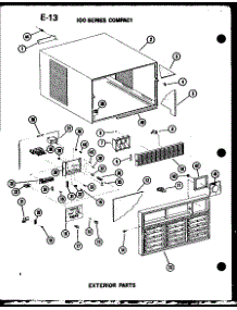 100 Series Compact Exterior Parts parts for Amana Room Air Conditioner ES106-2HL/P67231-23R from AppliancePartsPros.com
