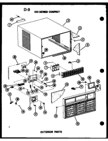 100 Series Compact Exterior Parts parts for Amana Room Air Conditioner ES108-2HL/P67231-22R from AppliancePartsPros.com