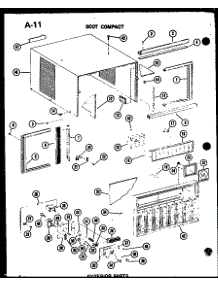 Exterior Parts (Es7-2Ms / P54974-45R) (Es9-2Ms / P54974-46R) (Es11-2Ams / P54974-47R) (Es12-2Ms / P54974-48R) parts for Amana Room Air Conditioner ES11-2AMS/P54974-47R from AppliancePartsPros.com