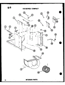 Interior Parts (Es-108-2S / P67231-14R) parts for Amana Room Air Conditioner ES11-2AMS/P54974-47R from AppliancePartsPros.com