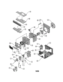 Chassis parts for Friedrich Room Air Conditioner ES16L33-A from AppliancePartsPros.com