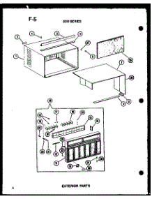 Exterior Parts parts for Amana Room Air Conditioner ES218-3HEL/P67535-9R from AppliancePartsPros.com