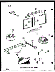 Factory Installed Mount parts for Amana Room Air Conditioner ES218-3HEL/P67535-9R from AppliancePartsPros.com