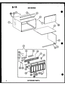 Exterior Parts parts for Amana Room Air Conditioner ES218-3SPM/P67535-18R from AppliancePartsPros.com