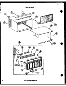 Exterior Parts parts for Amana Room Air Conditioner ES218-3SPT/P67535-2R from AppliancePartsPros.com