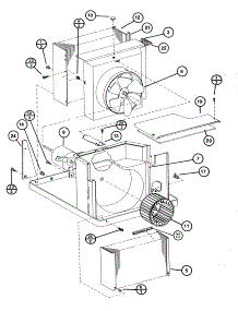 Motor, Evaporator, Condenser parts for Amana Room Air Conditioner ES2183A-P9938605R from AppliancePartsPros.com