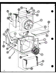 Evaporator And Fan Motor parts for Amana Room Air Conditioner ES2183HER-P9938602R from AppliancePartsPros.com