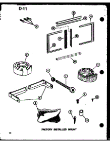 Factory Installed Mount parts for Amana Room Air Conditioner ES218D-3ML/P67535-12R from AppliancePartsPros.com