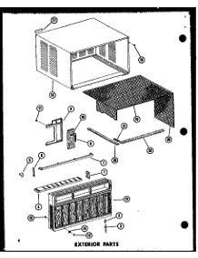Exterior Parts parts for Amana Room Air Conditioner ES218D-3MT/P67535-1R from AppliancePartsPros.com