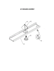 Optional Heat Lamp Assembly parts for Dcs Range Hood ES30 from AppliancePartsPros.com