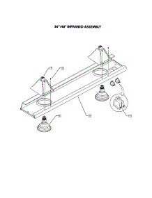 Optional Heat Lamp Assembly parts for Dcs Range Hood ES36 from AppliancePartsPros.com