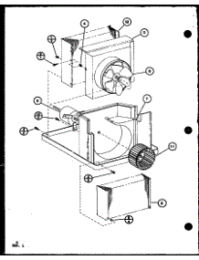 Evaporator And Fan Motor parts for Amana Room Air Conditioner ES5P2MR/P9931502R from AppliancePartsPros.com