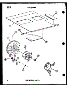 Fan Motor Parts parts for Amana Room Air Conditioner ES619-3S/P67119-16R from AppliancePartsPros.com
