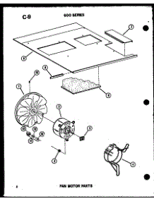 Fan Motor Parts parts for Amana Room Air Conditioner ES629-3R/P54720-99R from AppliancePartsPros.com
