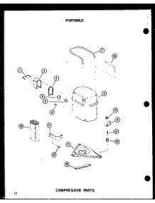 Compressor Parts parts for Amana Room Air Conditioner ES6P-2AMR/P54972-26R from AppliancePartsPros.com