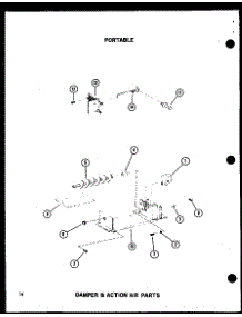 Damper & Action Air Parts parts for Amana Room Air Conditioner ES6P-2AMR/P54972-26R from AppliancePartsPros.com