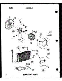 Evaporator Parts parts for Amana Room Air Conditioner ES6P-2AMS/P54972-27R from AppliancePartsPros.com