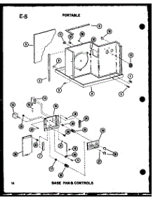 Base Pan & Controls parts for Amana Room Air Conditioner ES6P-2SPMN/P54972-34R from AppliancePartsPros.com
