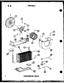 Evaporator Parts parts for Amana Room Air Conditioner ES6P-2SPMP/P54972-35R from AppliancePartsPros.com